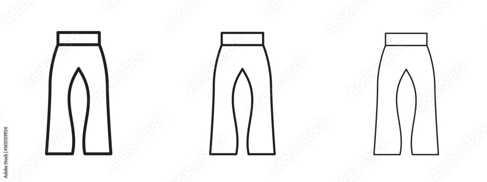Canvas Prints flare pants icon. simple element illustration. can be used for web and mobile.