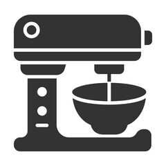 Mixer Icon Glyph Style. Vector Illustration Design