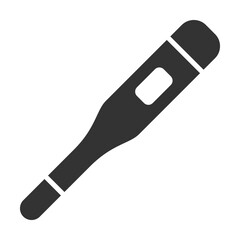 Thermometer Icon Glyph Style. Vector Illustration Design