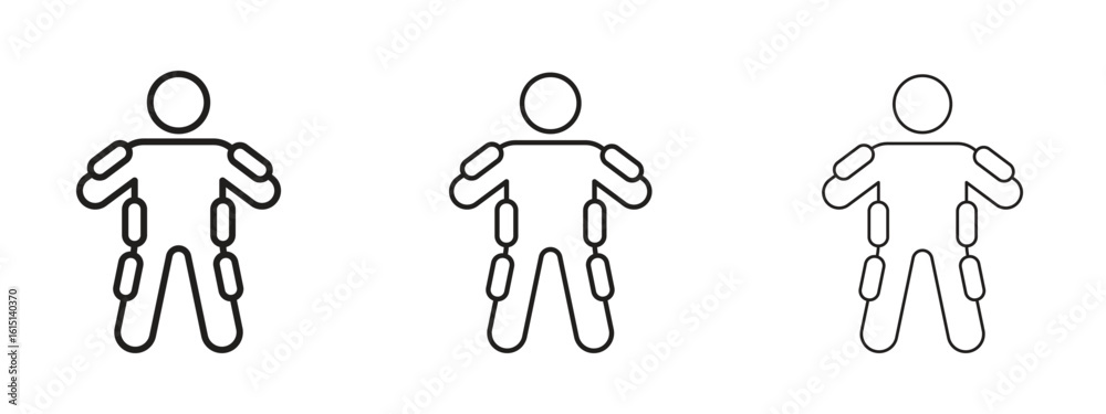 Wall mural exoskeleton icon. simple element illustration. can be used for web and mobile.