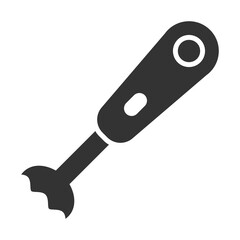 Hand Blender Icon Glyph Style. Vector Illustration Design