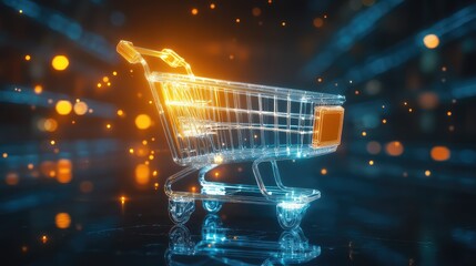 online floating shopping cart