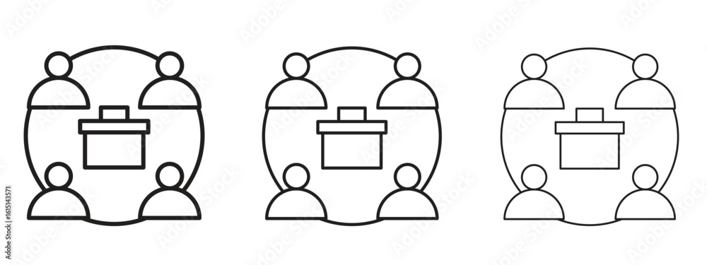 Wall mural business networking icon. simple element illustration. can be used for web and mobile.