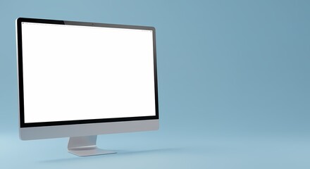 Blank Computer Screen Mockup Perfect for Website Design  App Presentations