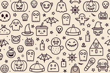 seamless background with food