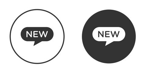 New icon, symbol, Vector pictogram. Simple element illustration.