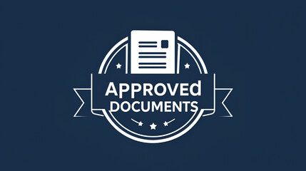 approved documents icon sign vector