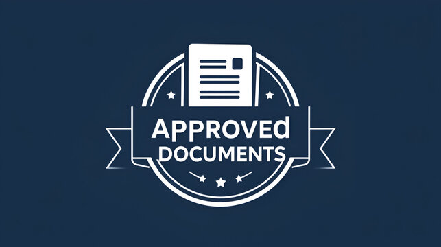 approved documents icon sign vector
