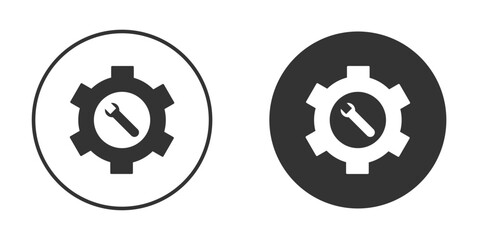 Maintainance icon, symbol, Vector pictogram. Simple element illustration.