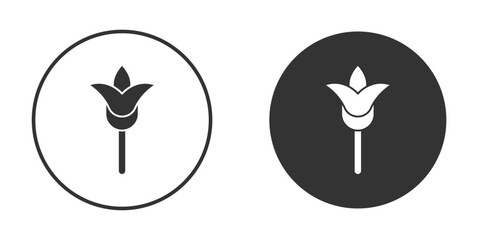 Iris icon, symbol, Vector pictogram. Simple element illustration.
