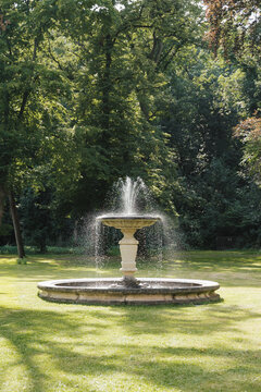 water fountain in the park