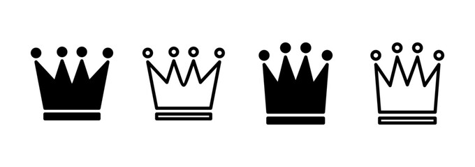 Crown icon logo design. crown sign and symbol