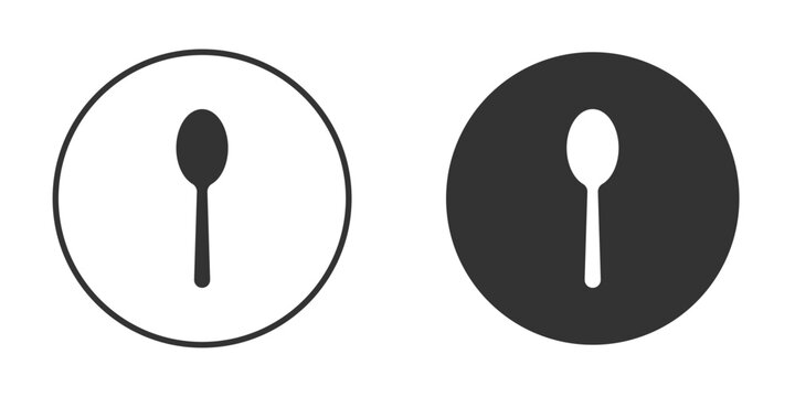 Tablespoon icon, symbol, Vector pictogram. Simple element illustration.