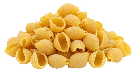 Isolated Heap of Conchiglie Pasta