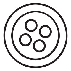 SILHOUETTE IMAGE OF SHIRT BUTTONS WITH TRANSPARENT BACKGROUND © yufamamiks