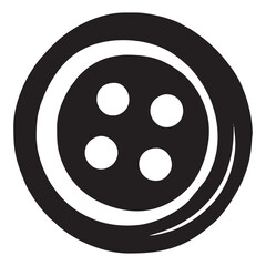 SILHOUETTE IMAGE OF SHIRT BUTTONS WITH TRANSPARENT BACKGROUND