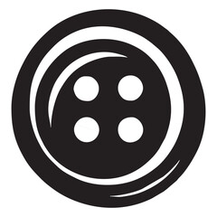 SILHOUETTE IMAGE OF SHIRT BUTTONS WITH TRANSPARENT BACKGROUND