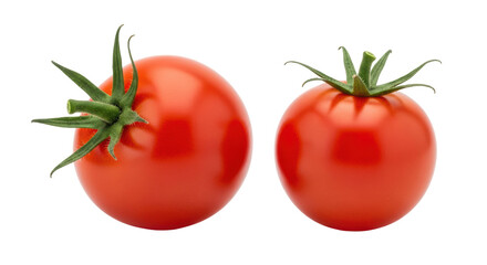 Isolated Two Fresh Tomatoes