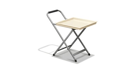 Fototapeta premium Folding table tray portable lightweight adjustable serving tv laptop bed utility stand home