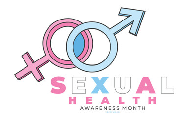Sexual Health Awareness Month. Sexual Health Concept Background.
