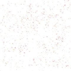 A delicate, soft, and subtle heart shape scattered across a bright surface, forming a tender and romantic pattern. The overall impression is light, airy, and dreamy, filled with love