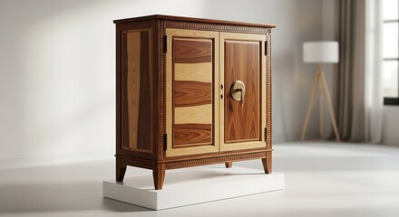 Illustration of a blue wooden bench seat furniture park outdoor garden rest relax chair design