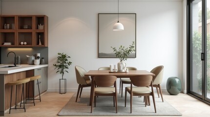 interior_design_of_modern_dining_room_in_studio_apartment