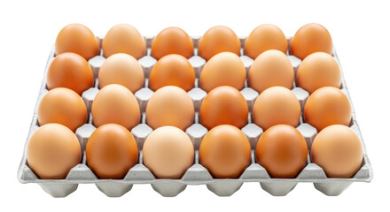 Isolated Eggs in a Tray