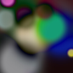 Abstract colorful bokeh light, artistic concept. The image is an artistic display of colors and light