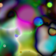 Abstract and colorful background illustration featuring an array of fluid shapes and soft gradients, creating a mesmerizing visual effect. The artwork combines vibrant hues and delicate transitions.