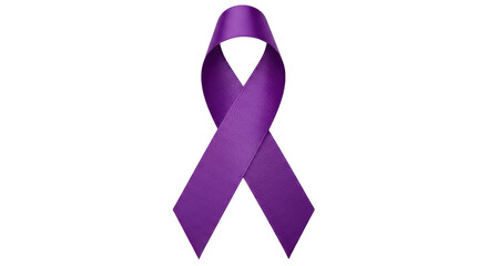 Isolated Purple Ribbon
