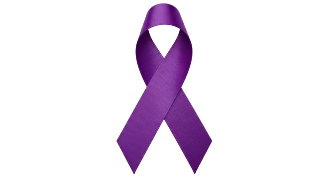 Isolated Purple Ribbon