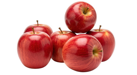 Isolated Pile of Red Apples
