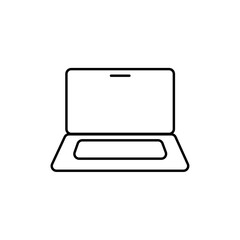 laptop isolated on white background icon