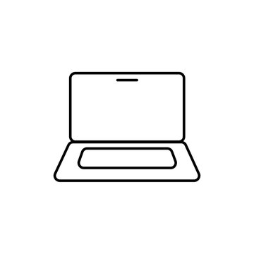 laptop isolated on white background icon