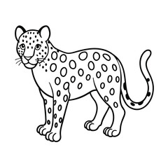 leopard coloring page