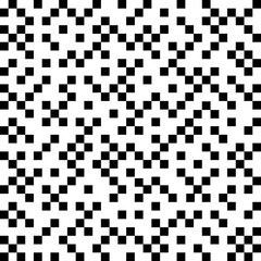 Pattern. Abstract mosaic seamless pattern. Infinite texture puzzles. Wallpaper tiles. Pattern black and white pixel.