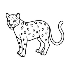 leopard coloring page
