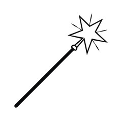 magic stick vector illustration 