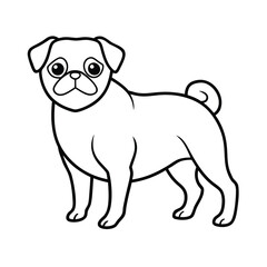 vector illustration of a dog