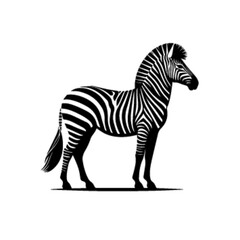 Stylized Zebra Vector – Creative Striped Animal Graphic Illustration