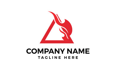 Fire A logo design template