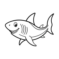 shark coloring page