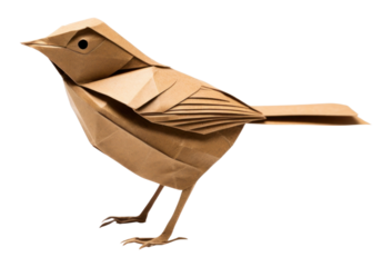 PNG Paper craft origami bird animal.