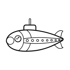 submarine coloring page