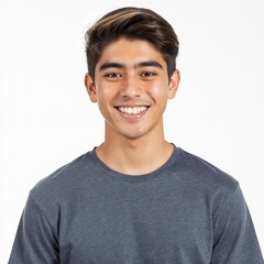 Confident Smile: A young, vibrant individual beams with a genuine smile, radiating warmth and approachability, and is a perfect representation of youth and happiness.