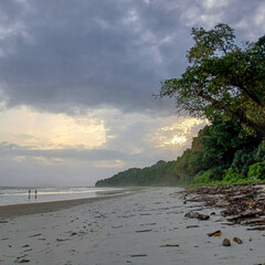 beautiful Radhanagar beach at the time of sunset, Havelock island, Andaman