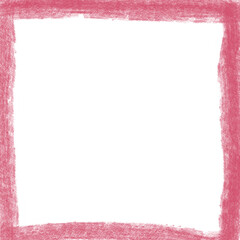 A square frame that looks hand-drawn in pink, ready for your photo or message!