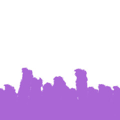 Abstract artistic representation with a stroke of vibrant purple color