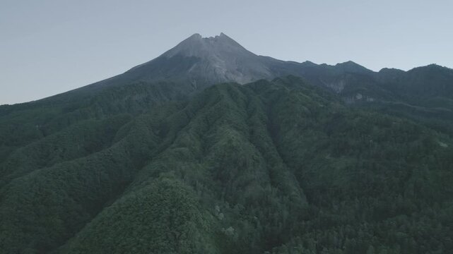 mt merapi in autumn